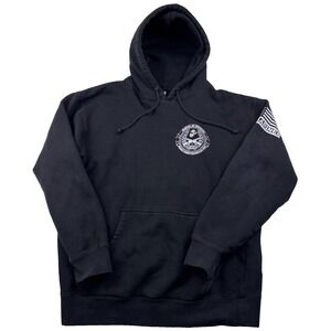 Independent Trading Company Hoodie Men XL Black US Marine Hells Company Rifleman